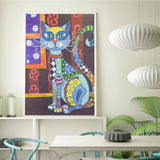Crystal Rhinestone Diamond Painting Kit - Animal cat - Hibah-Diamond painting art studio