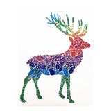 Crystal Rhinestone Diamond Painting Kit - Animal Color Deer - Hibah-Diamond painting art studio