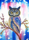 Crystal Rhinestone Diamond Painting Kit - Animal Owl