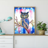 Crystal Rhinestone Diamond Painting Kit - Animal Owl - Hibah-Diamond painting art studio