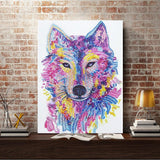 Crystal Rhinestone Diamond Painting Kit - Animal wolf - Hibah-Diamond painting art studio