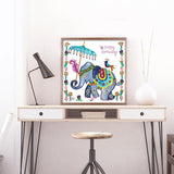 Crystal Rhinestone Diamond Painting Kit - Baby Elephant - Hibah-Diamond painting art studio