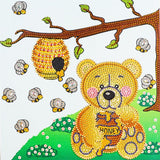 Crystal Rhinestone Diamond Painting Kit - Bear and honey
