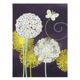 Crystal Rhinestone Diamond Painting Kit - Beautiful dandelions - Hibah-Diamond painting art studio