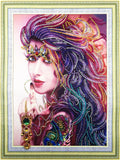 Crystal Rhinestone Diamond Painting Kit - Beautiful girl (16x20inch) - Hibah-Diamond painting art studio