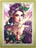 Crystal Rhinestone Diamond Painting Kit - Beautiful girl (16x20inch)