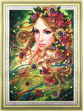 Crystal Rhinestone Diamond Painting Kit - Beautiful girl (16x20inch) - Hibah-Diamond painting art studio