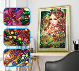 Crystal Rhinestone Diamond Painting Kit - Beautiful girl (16x20inch) - Hibah-Diamond painting art studio