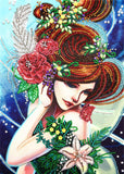 Crystal Rhinestone Diamond Painting Kit - Beautiful girl - Hibah-Diamond painting art studio