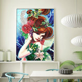 Crystal Rhinestone Diamond Painting Kit - Beautiful girl - Hibah-Diamond painting art studio