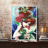 Crystal Rhinestone Diamond Painting Kit - Beautiful girl - Hibah-Diamond painting art studio