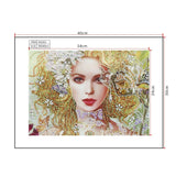 Crystal Rhinestone Diamond Painting Kit - Beautiful woman - Hibah-Diamond painting art studio