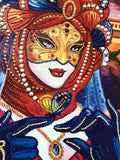 Crystal Rhinestone Diamond Painting Kit - Beautiful woman wearing a mask (18.5x22.5inch) - Hibah-Diamond painting art studio