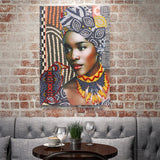 Crystal Rhinestone Diamond Painting Kit - Black Women - Hibah-Diamond painting art studio