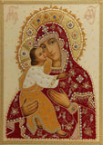 Crystal Rhinestone diamond Painting Kit - Blessed Virgin Mary and Jesus - Hibah-Diamond painting art studio