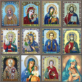 Crystal Rhinestone diamond Painting Kit - Blessed Virgin Mary and Jesus - Hibah-Diamond painting art studio