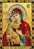 Crystal Rhinestone diamond Painting Kit - Blessed Virgin Mary in Red