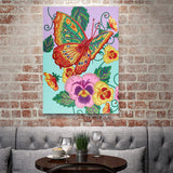 Crystal Rhinestone Diamond Painting Kit - Butterflies and Flowers - Hibah-Diamond painting art studio