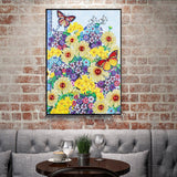 Crystal Rhinestone Diamond Painting Kit - Butterflies and flowers - Hibah-Diamond painting art studio