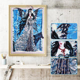 Crystal Rhinestone Diamond Painting Kit - Butterfly Elf (18.5x22.5inch) - Hibah-Diamond painting art studio