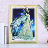 Crystal Rhinestone Diamond Painting Kit - Butterfly Elf (18.5x22.5inch) - Hibah-Diamond painting art studio