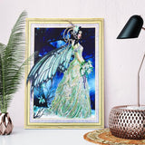 Crystal Rhinestone Diamond Painting Kit - Butterfly Elf (18.5x22.5inch) - Hibah-Diamond painting art studio