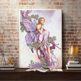 Crystal Rhinestone Diamond Painting Kit - Butterfly Girl (16x20inch) - Hibah-Diamond painting art studio
