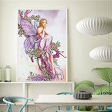 Crystal Rhinestone Diamond Painting Kit - Butterfly Girl (16x20inch) - Hibah-Diamond painting art studio