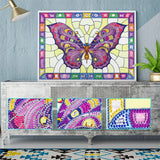 Crystal Rhinestone Diamond Painting Kit - Butterfly - Hibah-Diamond painting art studio