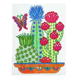 Crystal Rhinestone Diamond Painting Kit - Cactus - Hibah-Diamond painting art studio