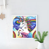 Crystal Rhinestone Diamond Painting Kit - Cartoon Animal Unicorn - Hibah-Diamond painting art studio