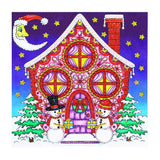 Crystal Rhinestone Diamond Painting Kit - Cartoon Christmas Hut