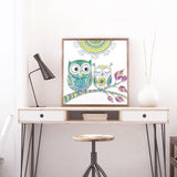 Crystal Rhinestone Diamond Painting Kit - Cartoon Cute Owl - Hibah-Diamond painting art studio