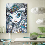 Crystal Rhinestone Diamond Painting Kit - Cartoon Girl Owl - Hibah-Diamond painting art studio