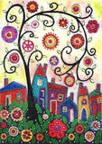 Crystal Rhinestone Diamond Painting Kit - Cartoon house and tree