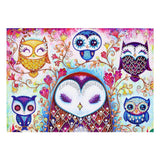 Crystal Rhinestone Diamond Painting Kit - Cartoon Owl (16x20inch) - Hibah-Diamond painting art studio
