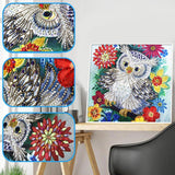 Crystal Rhinestone Diamond Painting Kit - Cartoon Owl - Hibah-Diamond painting art studio