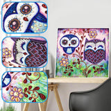 Crystal Rhinestone Diamond Painting Kit - Cartoon Owl - Hibah-Diamond painting art studio