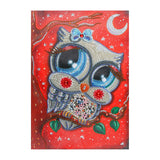 Crystal Rhinestone Diamond Painting Kit - Cartoon Owl - Hibah-Diamond painting art studio