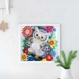 Crystal Rhinestone Diamond Painting Kit - Cartoon Owl - Hibah-Diamond painting art studio