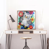 Crystal Rhinestone Diamond Painting Kit - Cartoon Owl - Hibah-Diamond painting art studio