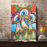 Crystal Rhinestone Diamond Painting Kit - Cartoon Weird Mushroom Eyes - Hibah-Diamond painting art studio