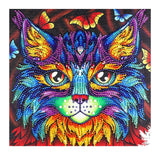 Crystal Rhinestone Diamond Painting Kit - Cat head