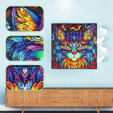 Crystal Rhinestone Diamond Painting Kit - Cat head - Hibah-Diamond painting art studio