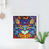 Crystal Rhinestone Diamond Painting Kit - Cat head - Hibah-Diamond painting art studio