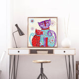 Crystal Rhinestone Diamond Painting Kit - Cat Mother and son - Hibah-Diamond painting art studio