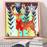 Crystal Rhinestone Diamond Painting Kit - Christmas deer - Hibah-Diamond painting art studio