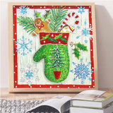 Crystal Rhinestone Diamond Painting Kit - Christmas gloves - Hibah-Diamond painting art studio