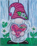Crystal Rhinestone Diamond Painting Kit - Christmas gnome - Hibah-Diamond painting art studio