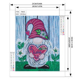 Crystal Rhinestone Diamond Painting Kit - Christmas gnome - Hibah-Diamond painting art studio